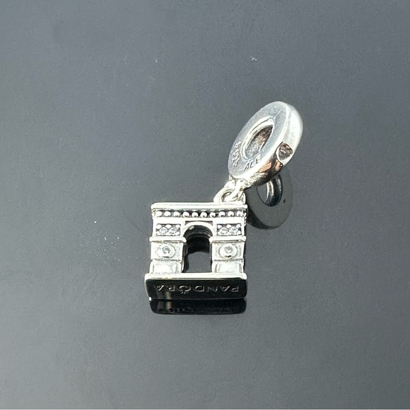 Pandora France Arc De Triomphe Dangle Charm 925 Ale Silver With Gift Box #164 - Picture 1 of 7